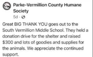 SVMS Holds Donation Drives in March