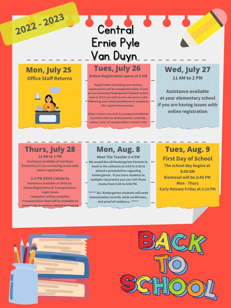 Back to School Dates for Elementary Schools